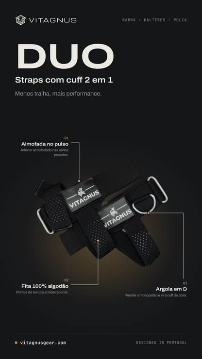Vitagnus Duo · Straps com Cuff 2 em 1